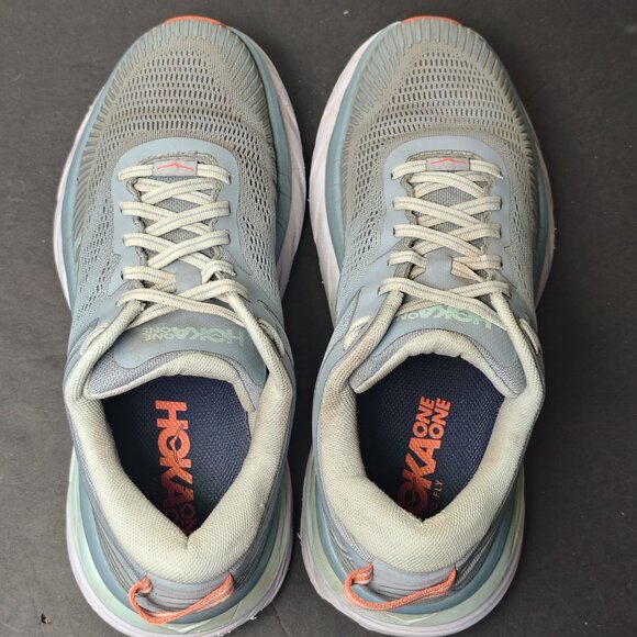 Hoka One‎ Bondi 7 Womens Size 9.5 Blue Lightweight Breathable Running Shoes - Picture 5 of 11